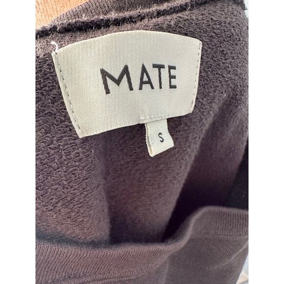 MATE The Label Organic Cotton Oversized Sweatshirt Vintage Black Small NWOT - Picture 4 of 4
